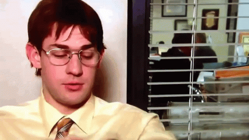 Jim Halpert The Office Watch GIF
