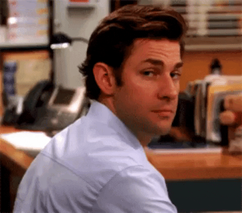 Jim Halpert Touche GIF
