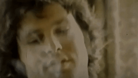 Jim Morrison Smoky Vintage Portrait GIF