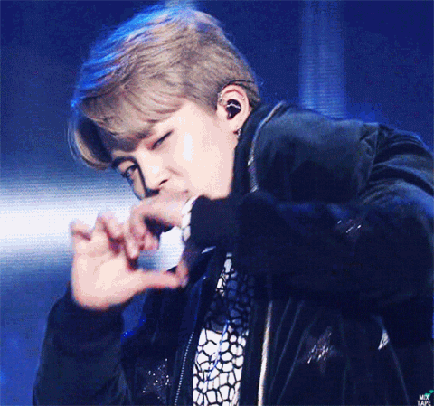 Jimin Circular Heart Hand GIF
