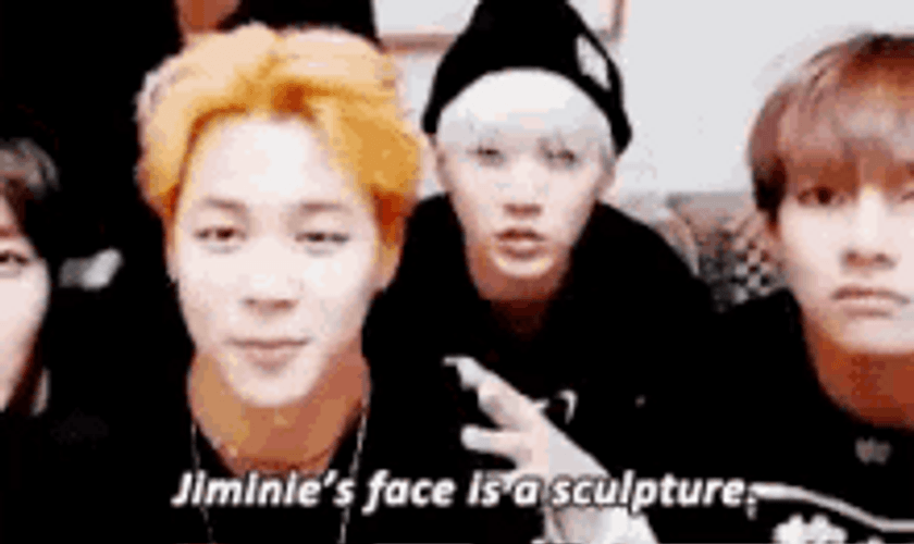 Jimin's Face Is A Sculpture GIF