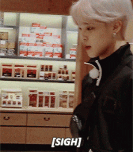 Jimin Sigh Of Relief GIF
