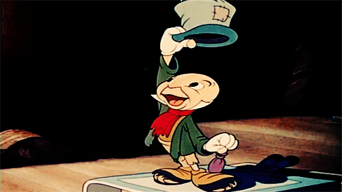 Jiminy Cricket Bows GIF