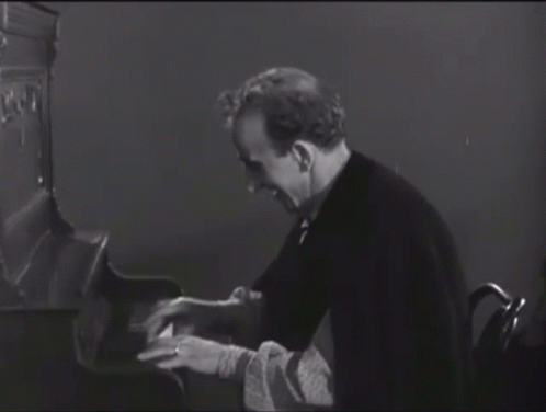 Jimmy Durante Playing Piano GIF