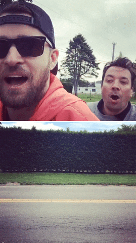 Jimmy Fallon And Justin Timberlake Biking Experience GIF