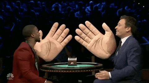 Jimmy Fallon And Kevin Hart Nepotism GIF