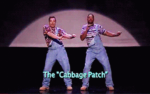 Jimmy Fallon And Will Smith Cabbage Patch Dance GIF