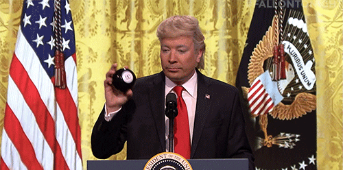 Jimmy Fallon As Trump Fake News GIF