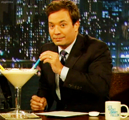 Jimmy Fallon Drinking Margarita GIF