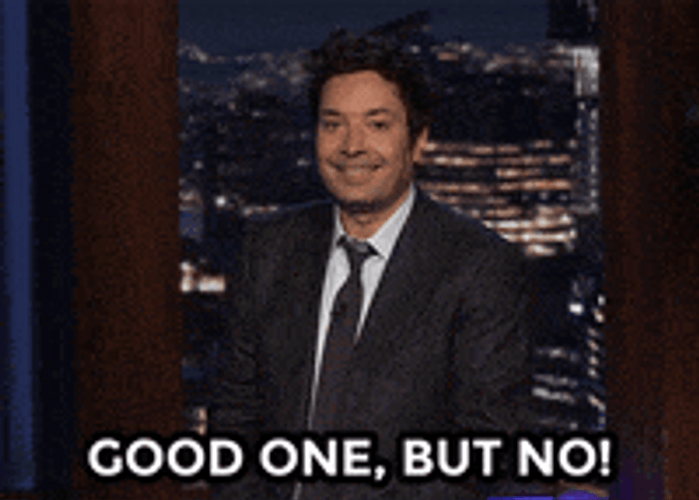 Jimmy Fallon Good One But Not Funny GIF
