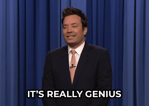 Jimmy Fallon Good Thinking Its Really Genius GIF