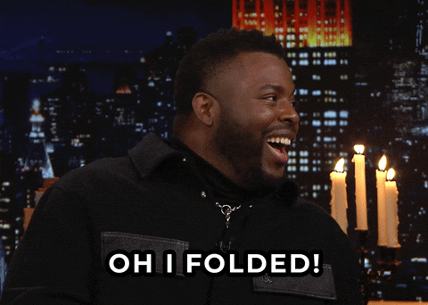 Jimmy Fallon Guest Oh I Folded GIF