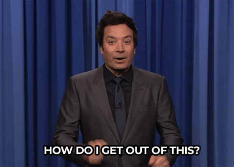 Jimmy Fallon Head Down How To Dodge This GIF