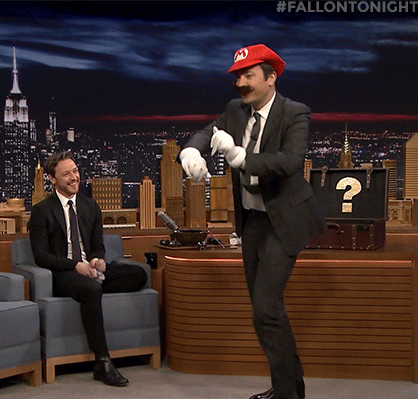 Jimmy Fallon Mario Dancing GIF