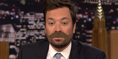 Jimmy Fallon Mustache Face App GIF