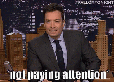 Jimmy Fallon Not Pay Attention GIF