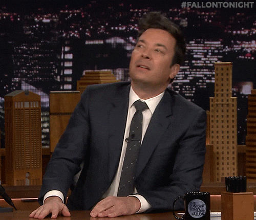 Jimmy Fallon Not Sure GIF