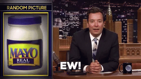 Jimmy Fallon On The Tonight Show With A Jar Of Mayo GIF