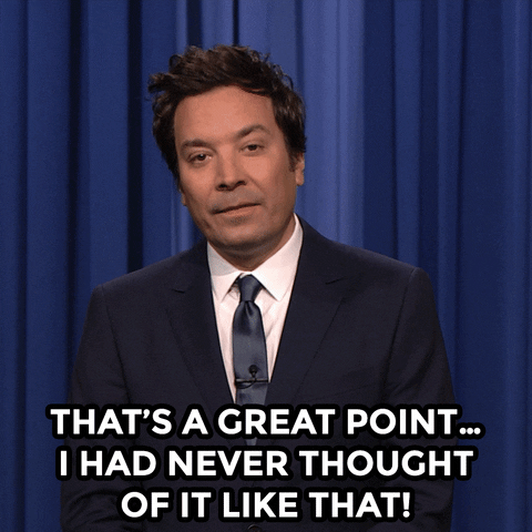 Jimmy Fallon Shaking Head It's Like That GIF