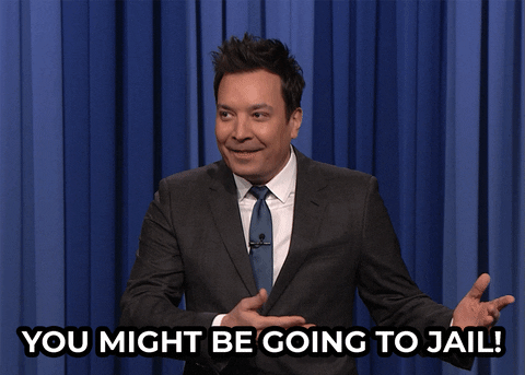Jimmy Fallon You Might Be Going To Jail GIF