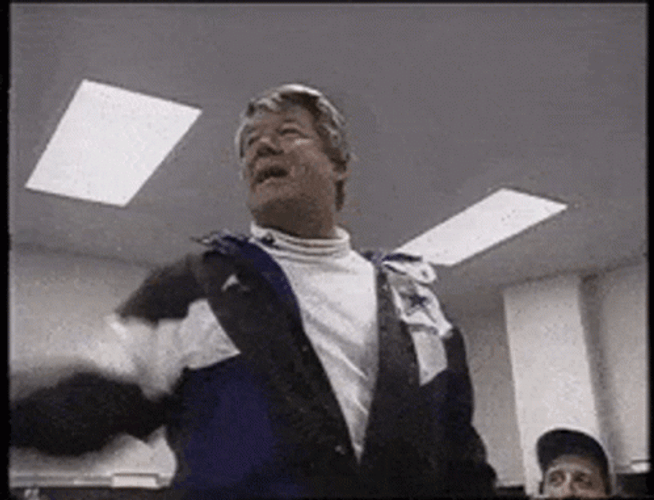 Jimmy Johnson How Bout Them Cowboys GIF