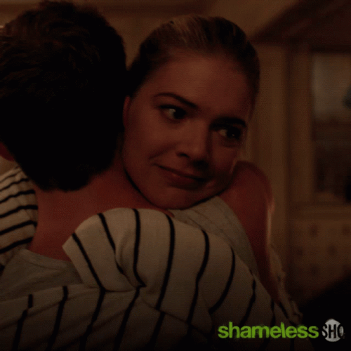 Jimmy Lishman And Fiona Gallagher Comfort Hugs GIF