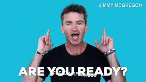 Jimmy Mcgregor Says Are You Ready While Pointing Up