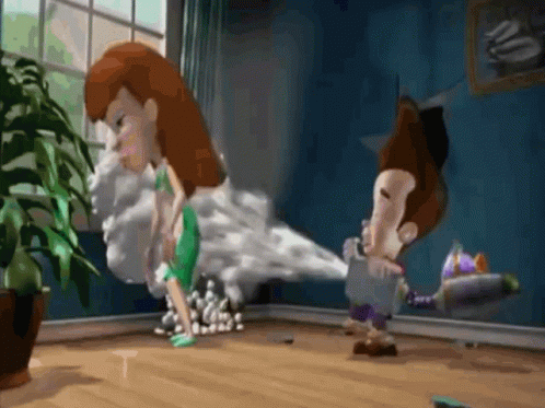 Jimmy Neutron Blasting Foam Using Goddard GIF