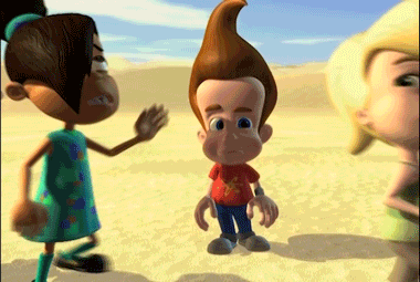 Jimmy Neutron Friends Passing By Him GIF