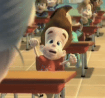 Jimmy Neutron In Classroom Rejoicing GIF