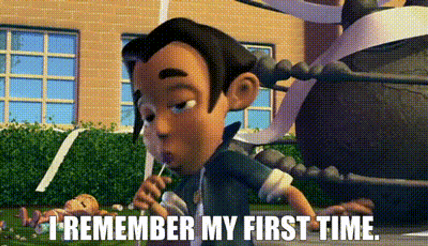 Jimmy Neutron Remembers His First Time GIF