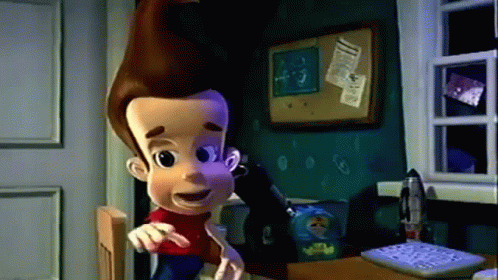 Jimmy Neutron Shaking His Hands GIF