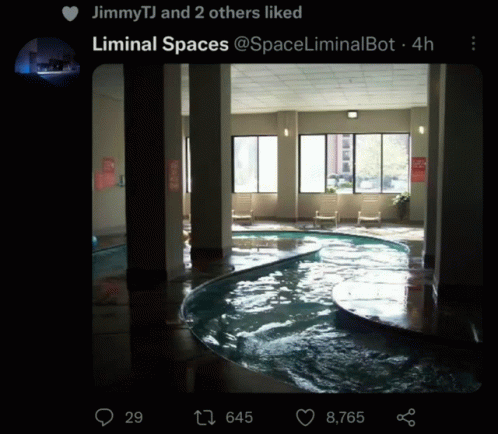 Jimmytj And 2 Others Liked Liminal Spaces @Spaceliminalbot GIF