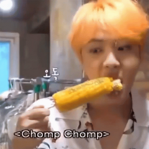 Jin Chomp Sweet Corn GIF