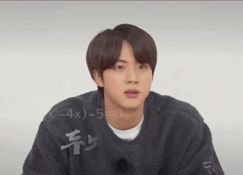 Jin Having A Hard Time Thinking Meme GIF