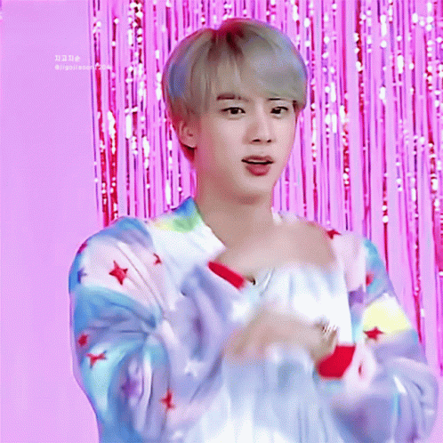 Jin Shy Surprise Meme GIF