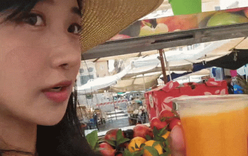 Jinny Drinking Juice GIF