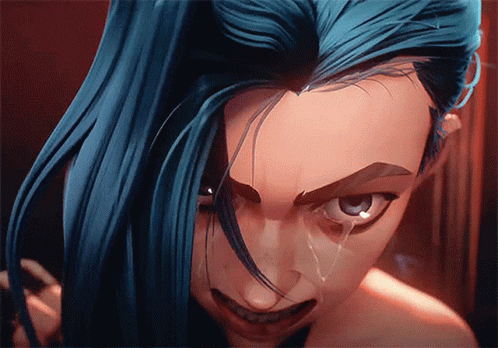 Crying Jinx Arcane Rage GIF