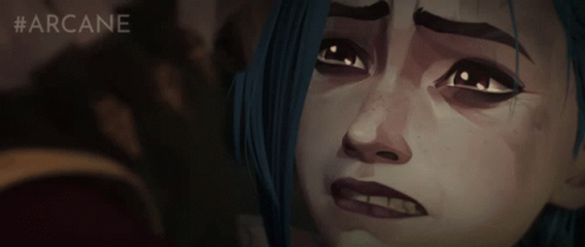 Jinx Arcane Crying GIF