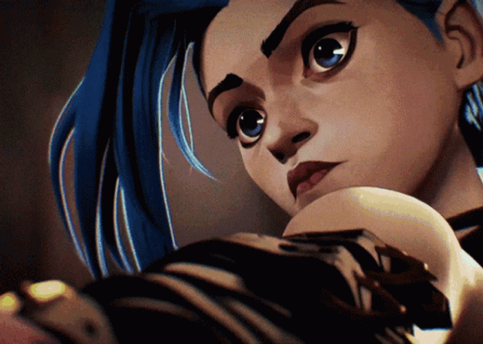 Jinx Arcane Head Turn GIF