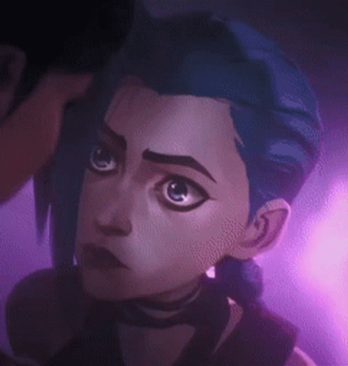 Jinx Arcane Stare GIF