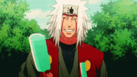 Jiraiya Enjoying Ice Cream GIF