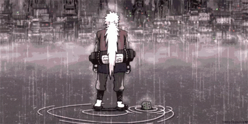 Jiraiya Standing In The Rain GIF