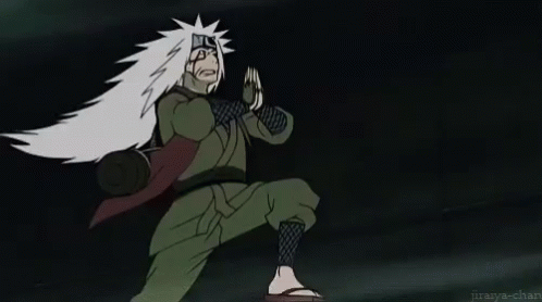 Jiraiya Running In The Field GIF