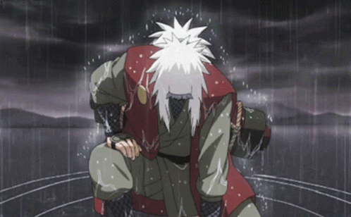 Jiraiya Caught In The Rain GIF