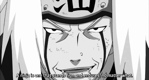 Jiraiya Ninja Stands Firm And Endure GIF