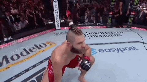 Jiri Prochazka Kneeling On The Ring GIF
