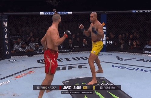 Jiri Prochazka Knocking Down GIF