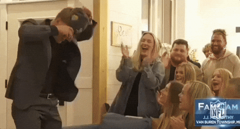 Jj Mccarthy Hugging A Man GIF