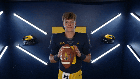 Jj Mccarthy Playing With Football GIF